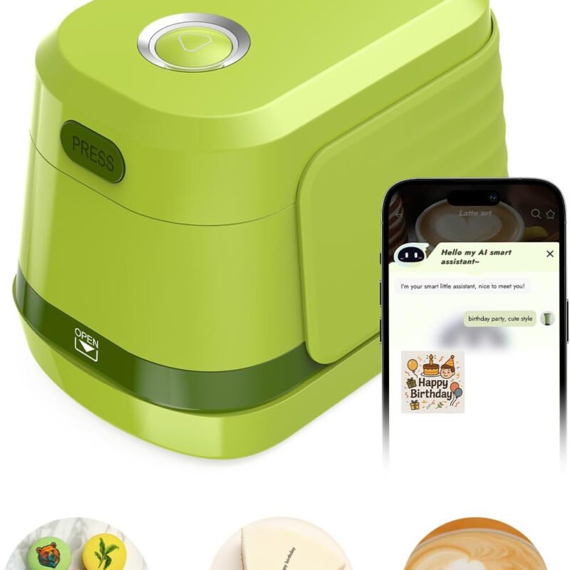 OEM/ODM EdiBot, AI-Powered Portable Full-Color Food Printer, for Latte Art, Macaron Cookie DIY & Cake Decoration