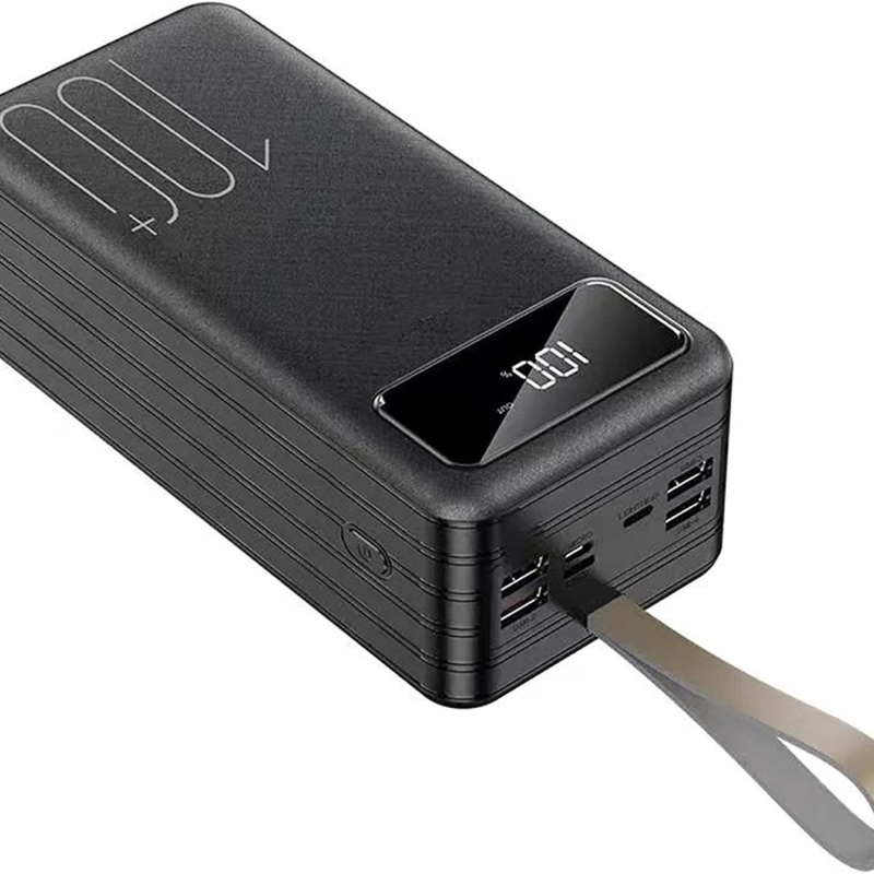 Power Bank 50000mah Big Capacity 60000mah Fast Charging 100000 Mah Powerbank 22.5w Built in Cables 80000mah Power Bank 100000mah
