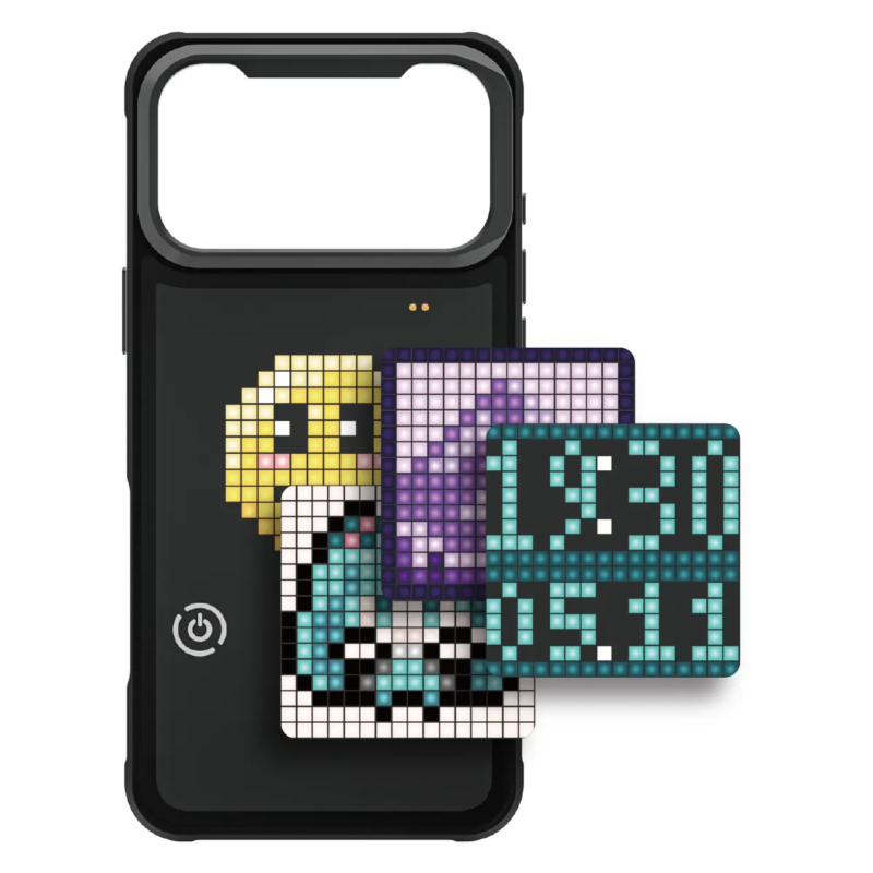 Cogeeker DIY Luminous Pixel Screen Smart Phone Case Retro LED Light Up Glow Cover