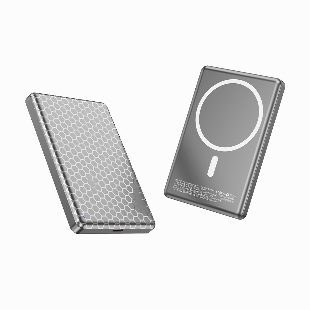 Cogeeker Ultra-thin 5000mAh Magnetic Wireless Power Bank with Semi-Solid State Battery (Nail-Penetration Safe) - Image 2