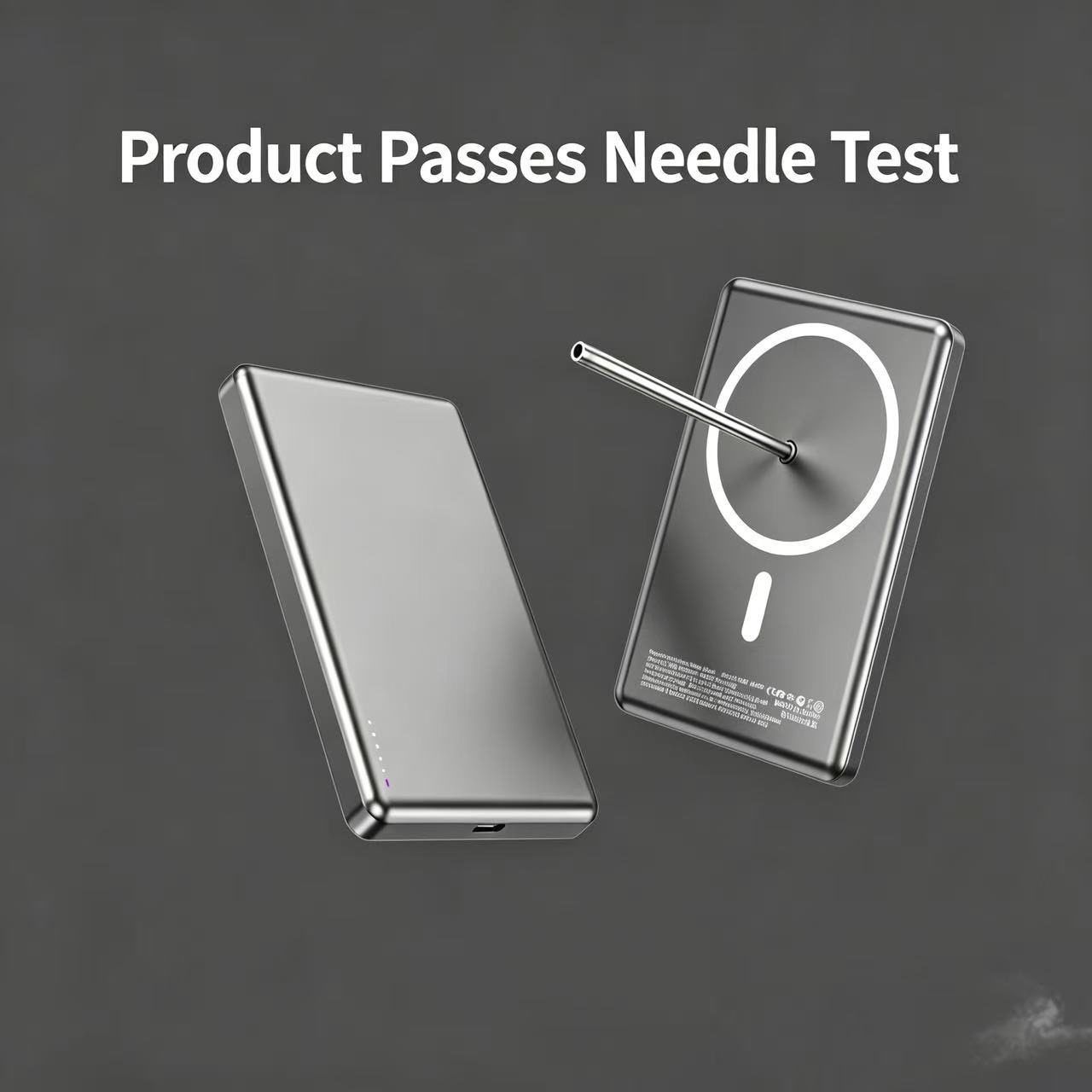 Cogeeker Ultra-thin 5000mAh Magnetic Wireless Power Bank with Semi-Solid State Battery (Nail-Penetration Safe) - Image 4