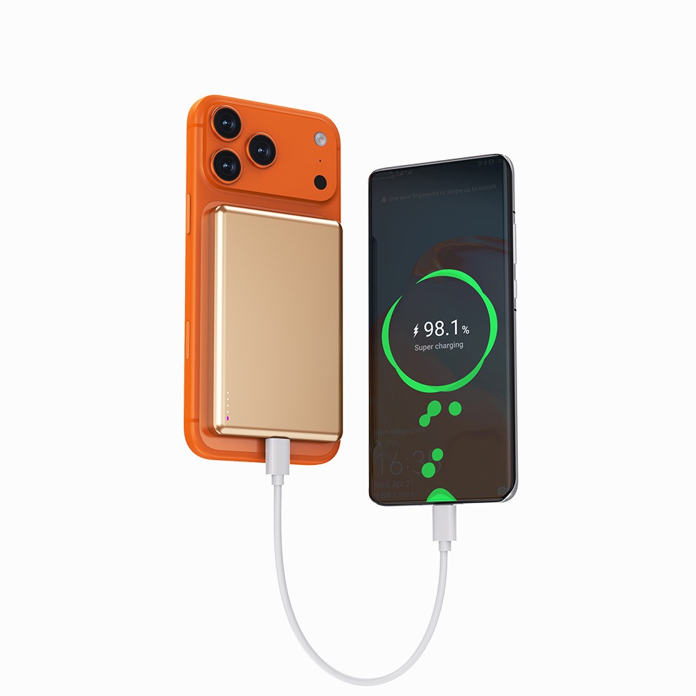 Cogeeker Ultra-thin 5000mAh Magnetic Wireless Power Bank with Semi-Solid State Battery (Nail-Penetration Safe) - Image 8