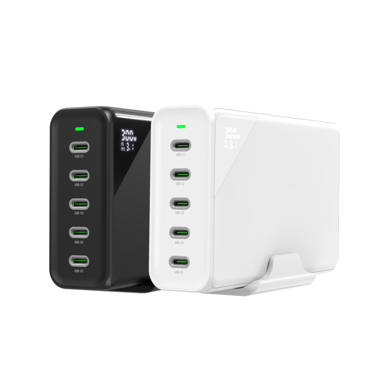 Cogeeker CGK-QC003-300 300W GaN Fast Charger 5-Port USB-C PD Desktop Charging Station