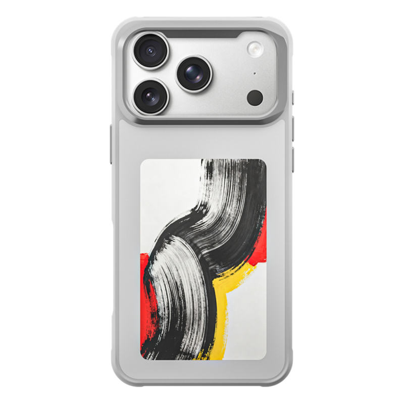 Cogeeker Matte NFC E-ink Phone case DIY Smart Projection Case for iPhone 11-16 Pro Max for 17 Pro Max E-ink Funda De Celular