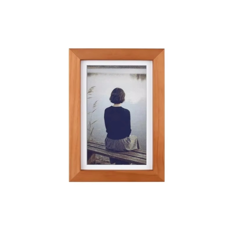 7.3inch Full Color Smart EINK with Solid Wood Photo Frame Ultra-Long Standby