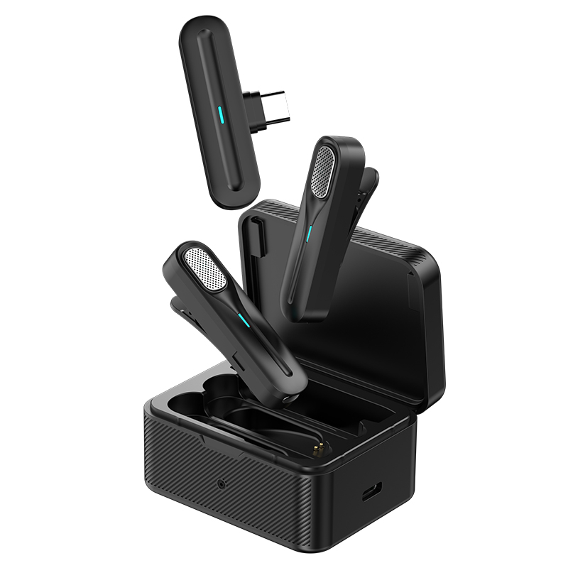 Professional Portable Wireless Condenser Lavalier Microphone for Type-C & Lightning Devices - Image 2